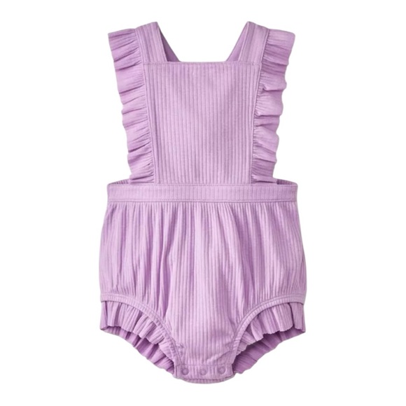 Cat & Jack Other - NWT Cat & Jack Baby Girl’s Ruffle Romper- Purple 18M